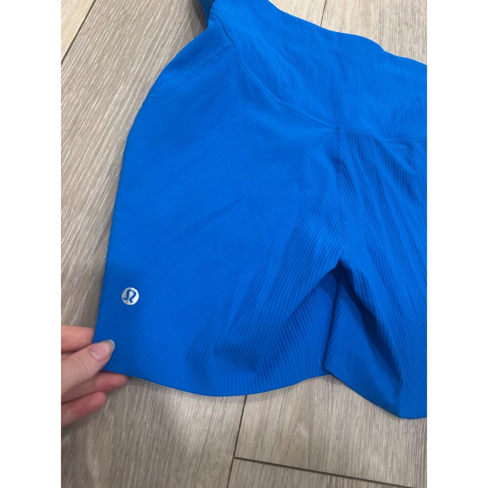 Lululemon Base Pace Ribbed High-Rise Short 6" Poolside - Picture 5 of 6